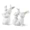 Glitzhome® Set of 2 Easter Resin Bunny Mom and Baby Table Decor